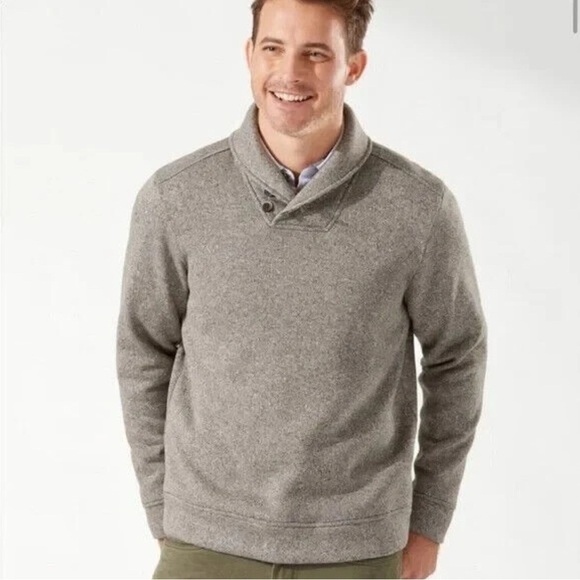 Tommy Bahama Herringbone Grey Pullover Men’s Large | LIKE NEW - Picture 1 of 9